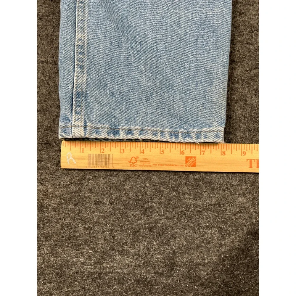 Wrangler Regular Fit Jeans Mens 36x30 Blue Good Light Wash Straight Leg 96501SL